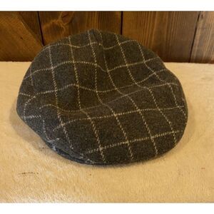 Baby Pageboy‎ Hat Toddler Gray Plaid Boys Newsboy Sz 0-12 Months